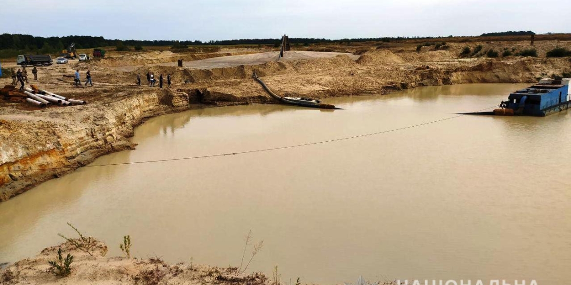 незаконний видобуток піску у Липовеькому районі