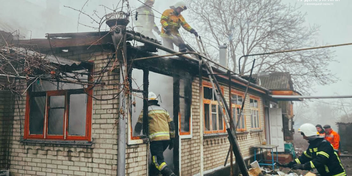 Через коротке замикання у Тульчинському районі згорів будинок 