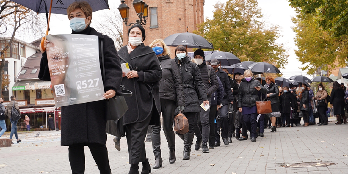 “Хода за свободу” у Вінниці привернула увагу перехожих до проблеми сучасного рабства