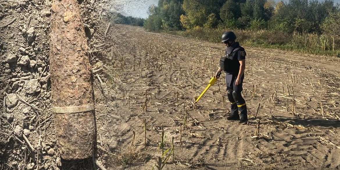 На Вінниччині знайшли та знищили два артилерійські снаряди