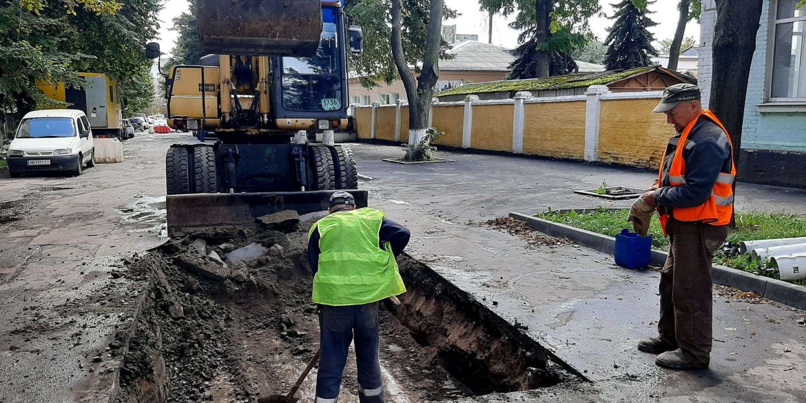 У Вінниці тривають роботи з реконструкції по вулиці Довженка