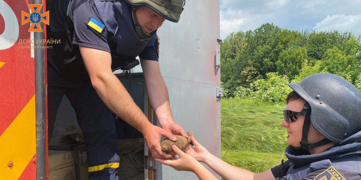 У Вінницькій області знищили дев’ять мінометних мін та снаряд