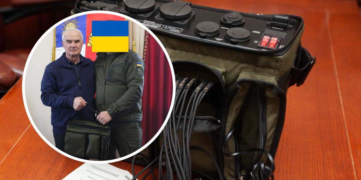 Військовим в Калинівській громаді передали блок зарядки "Bandera Power"