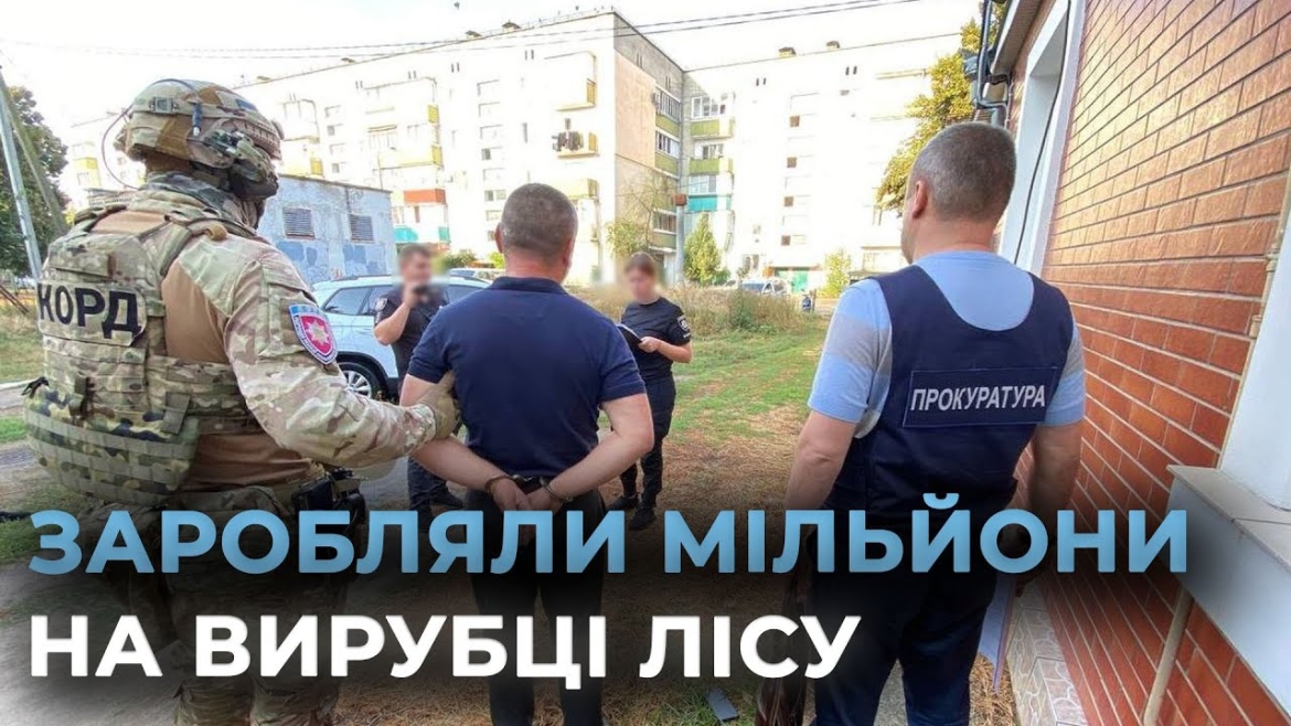 Embedded thumbnail for На Гайсинщині учасники злочинної групи незаконно вирубували та продавали ліс