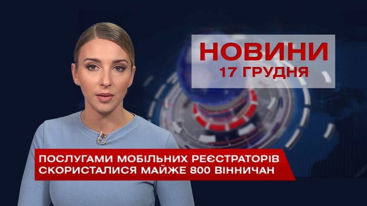 Embedded thumbnail for НОВИНИ Вінниці за четвер 17 грудня 2020 року