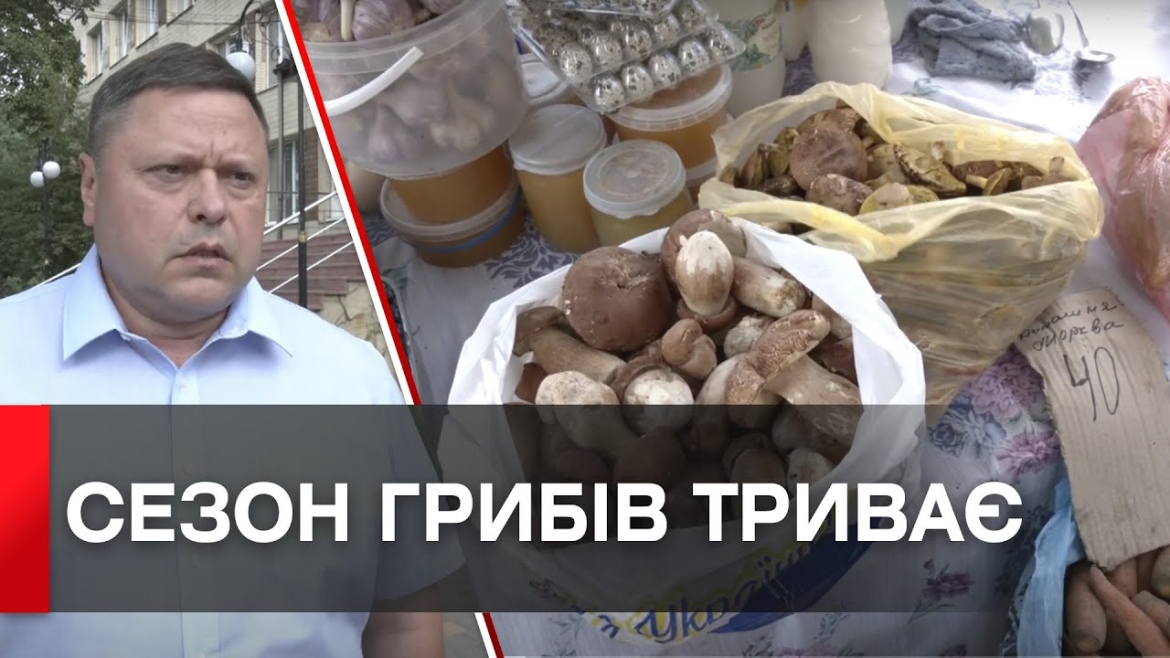 Embedded thumbnail for Лисички, білі, маремухи та сироїжки: на ятках місцевих ринків оновили сезонний асортимент грибів