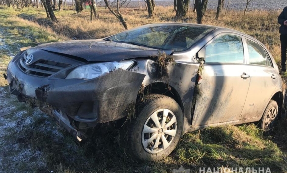 В Оратівському районі водійка Toyota з’їхала в кювет