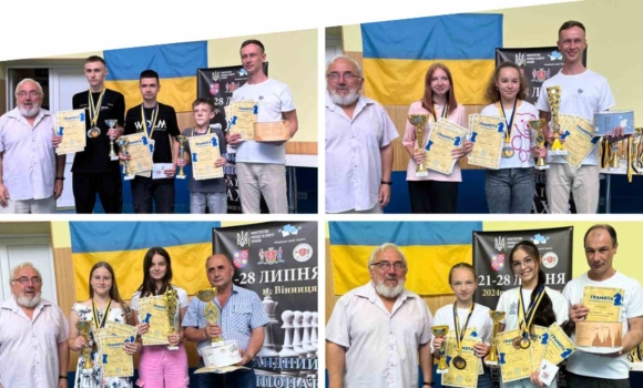 Класичні, швидкі та блискавичні у Вінниці відбувся командний чемпіонат країни з шахів