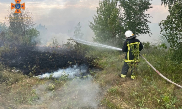 На відкритих територіях Вінниччини тричі за день горіла суха трава