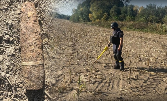 На Вінниччині знайшли та знищили два артилерійські снаряди