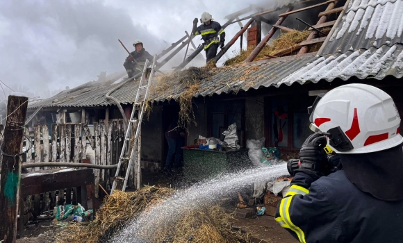 На Вінниччині горіли житлові будинки, літні кухні та господарські 