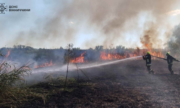 На Вінничині рятувальники 19 разів виїздили на ліквідацію пожеж