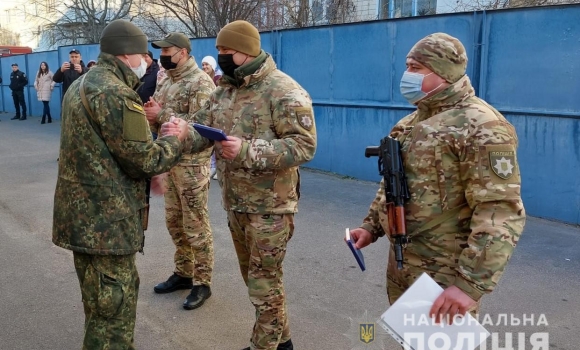 У Вінниці нагородили поліцейських, які повернулися з ООС