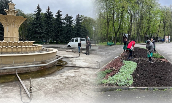 Оновлення фонтанів та квітучі локації: у Вінниці чепурять парки до нового сезону