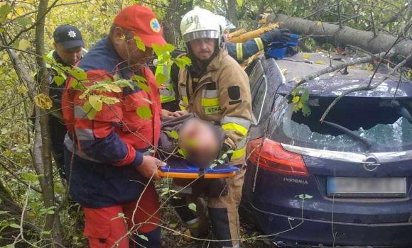 Рятувальники деблокували із розтрощеної автівки 50-річного водія на автошляху Вінниця-Житомир. 