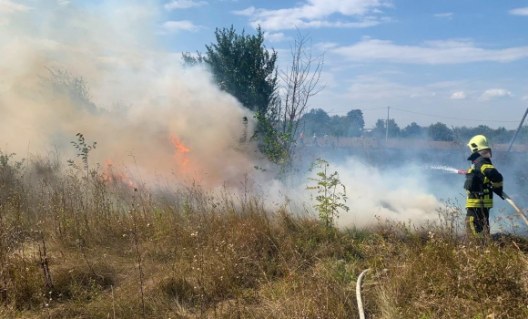 Рятувальники Вінниччини 39 разів виїжджали на ліквідацію пожеж сухої трави