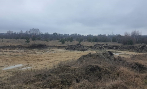 У Сальницькому окрузі невідомі видобували пісок без відповідного дозволуУ Сальницькому окрузі невідомі видобували пісок без відповідного дозволу