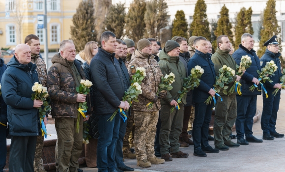 У Вінниці в День Героїв Небесної Сотні вшанували пам'ять загиблих