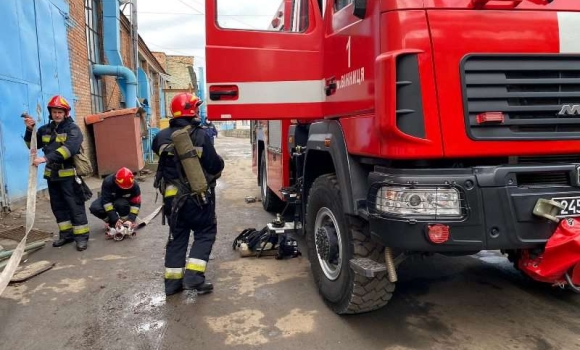 У "Вінницяміськтеплоенерго" гасили умовну пожежу та рятували потерпілих