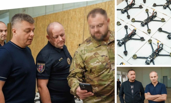 Вінниця передала на фронт 50 FPV-дронів для батальйону стрільців Нацполіції