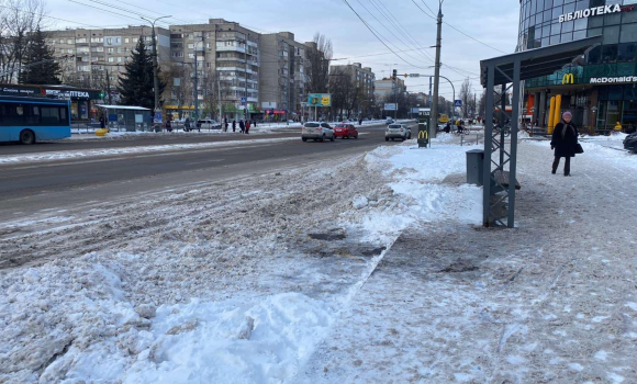 За не прибраний вчасно у Вінниці сніг виписали штрафи