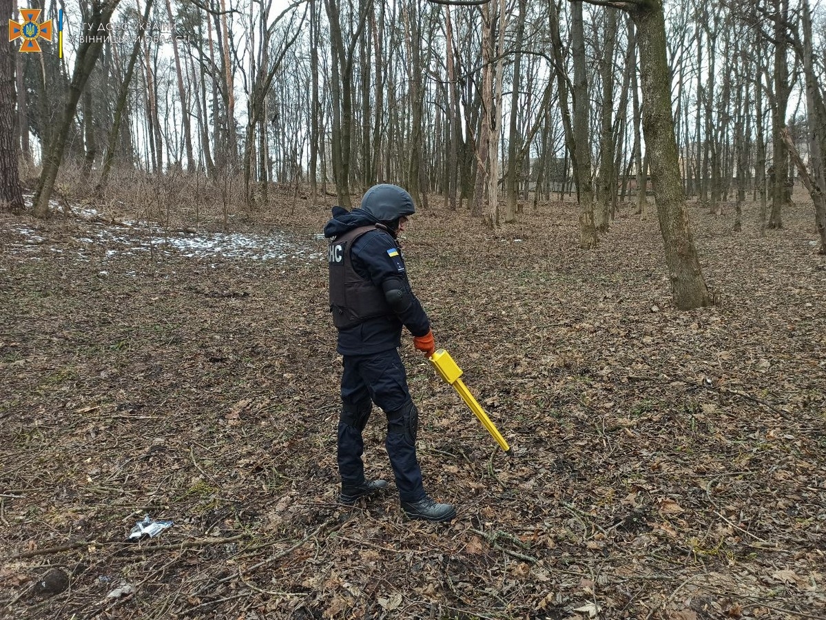 В Якушинцях в парку знайшли снаряд часів Другої світової