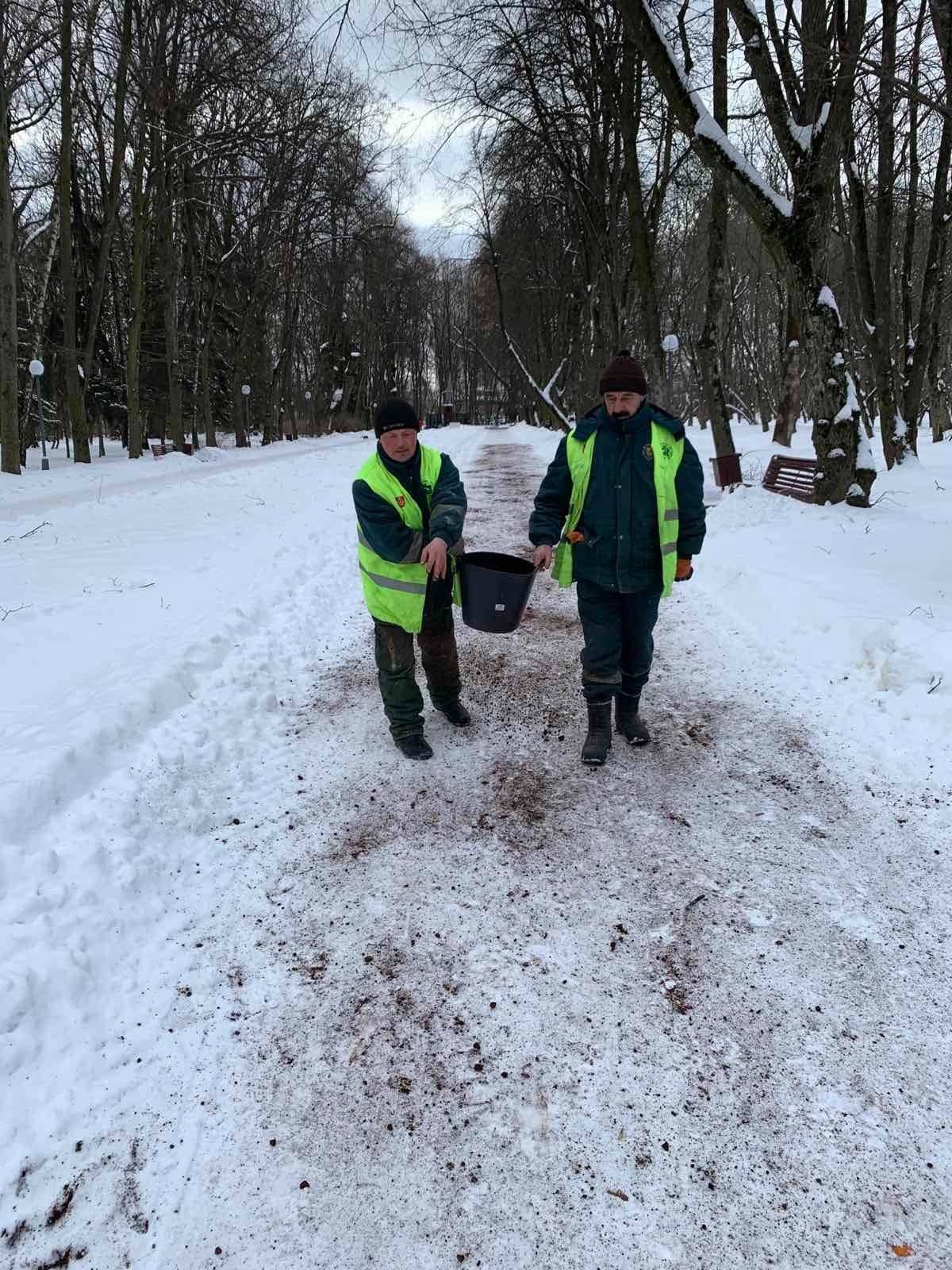 Алеї Центрального парку Леонтовича у Вінниці посипатимуть кавовою гущею