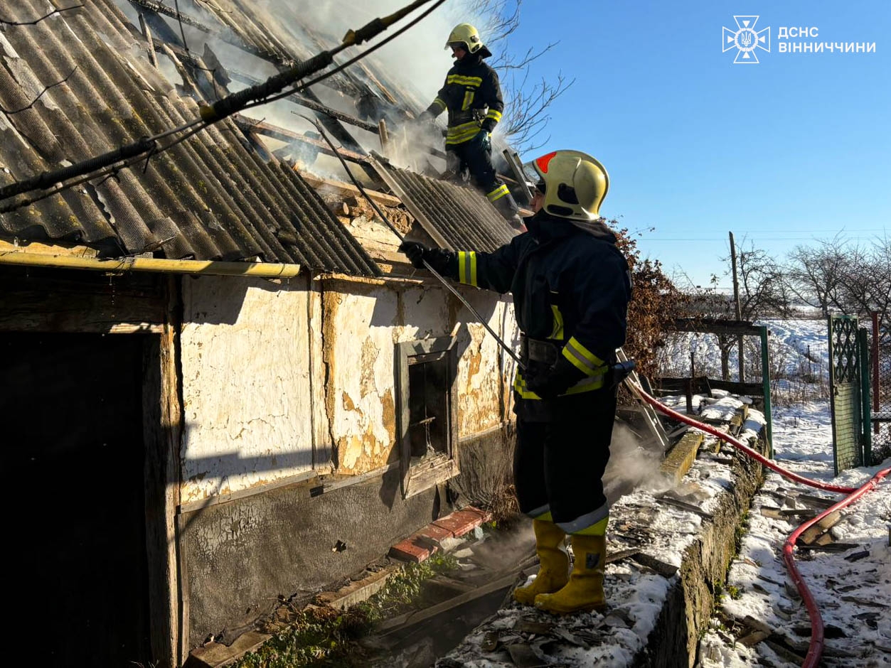 У двох вінницьких громадах вогонь знищив дахи будинків