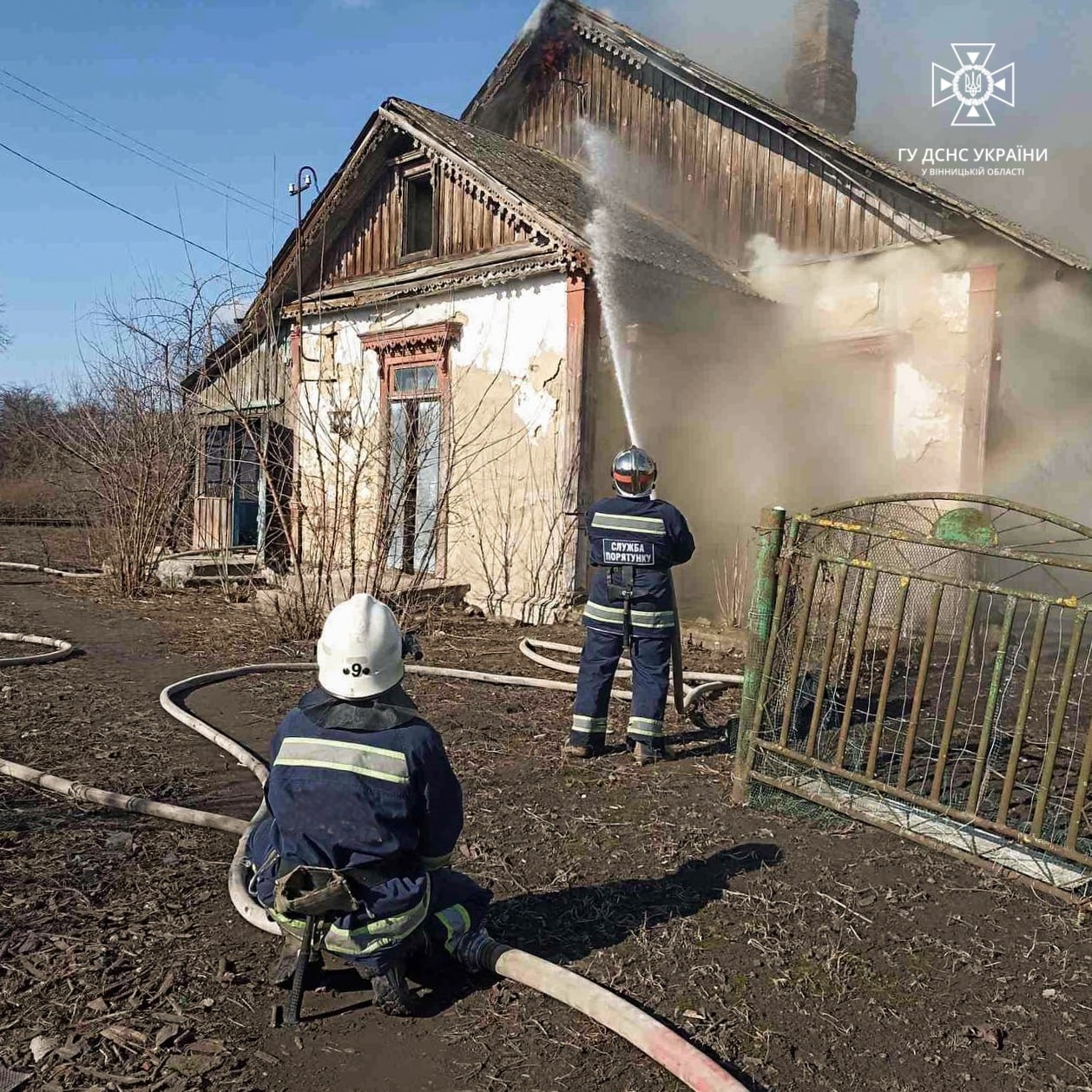 У Хмільницькому районі горів приватний будинок