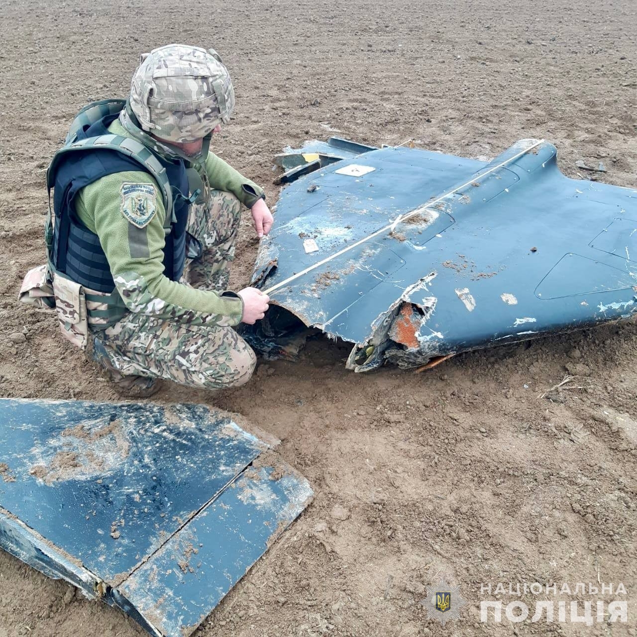 На Вінниччині виявили у полі ще один збитий «Шахед»