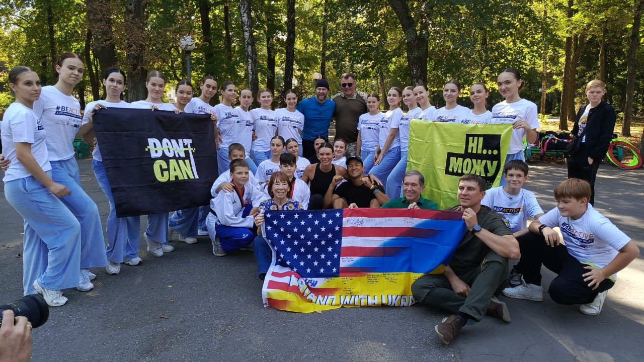 Американська пара завітала до Вінниці в межах супермарафону на підтримку України