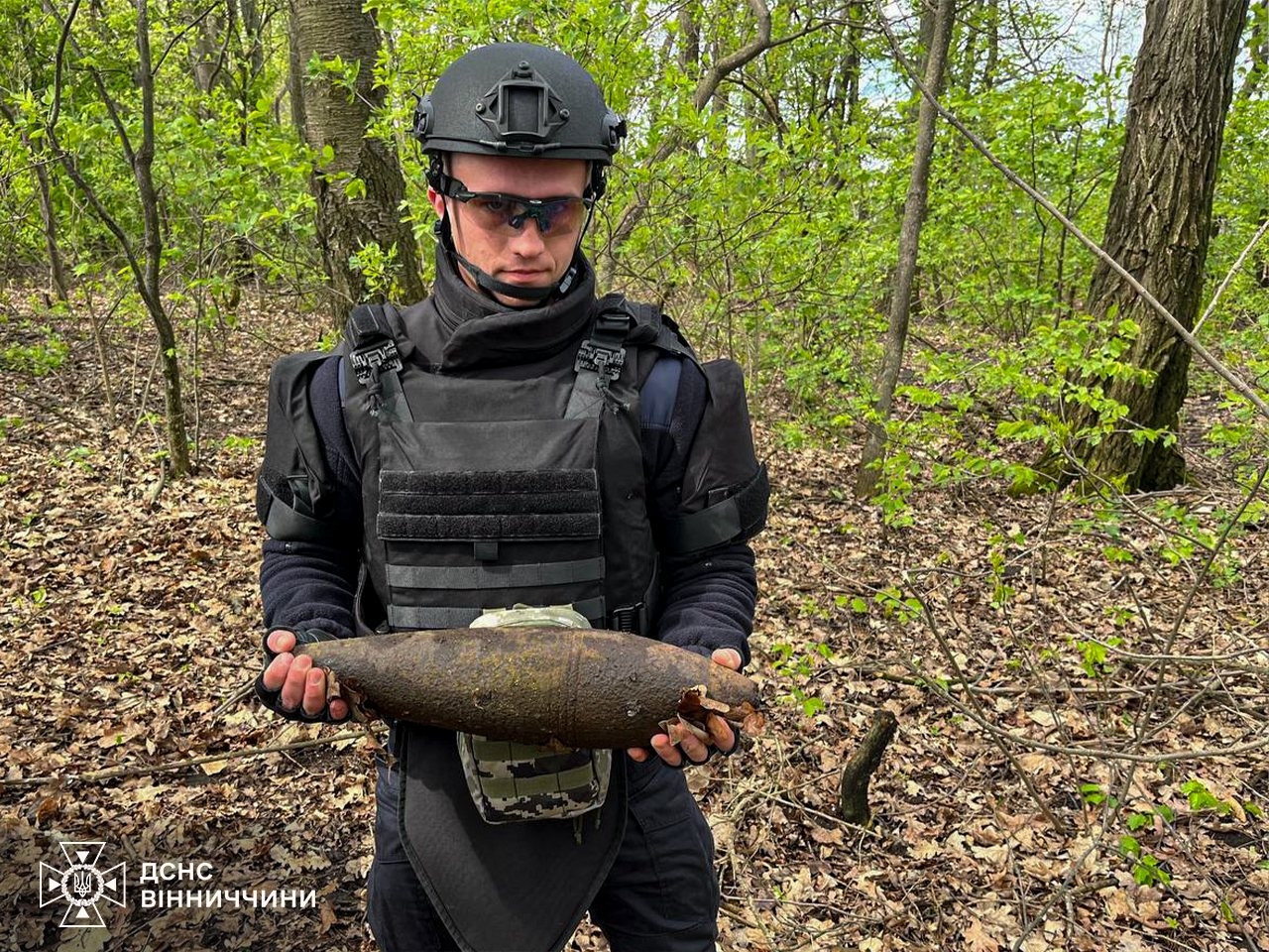 На Вінниччині сапери знищили два артснаряди та міну