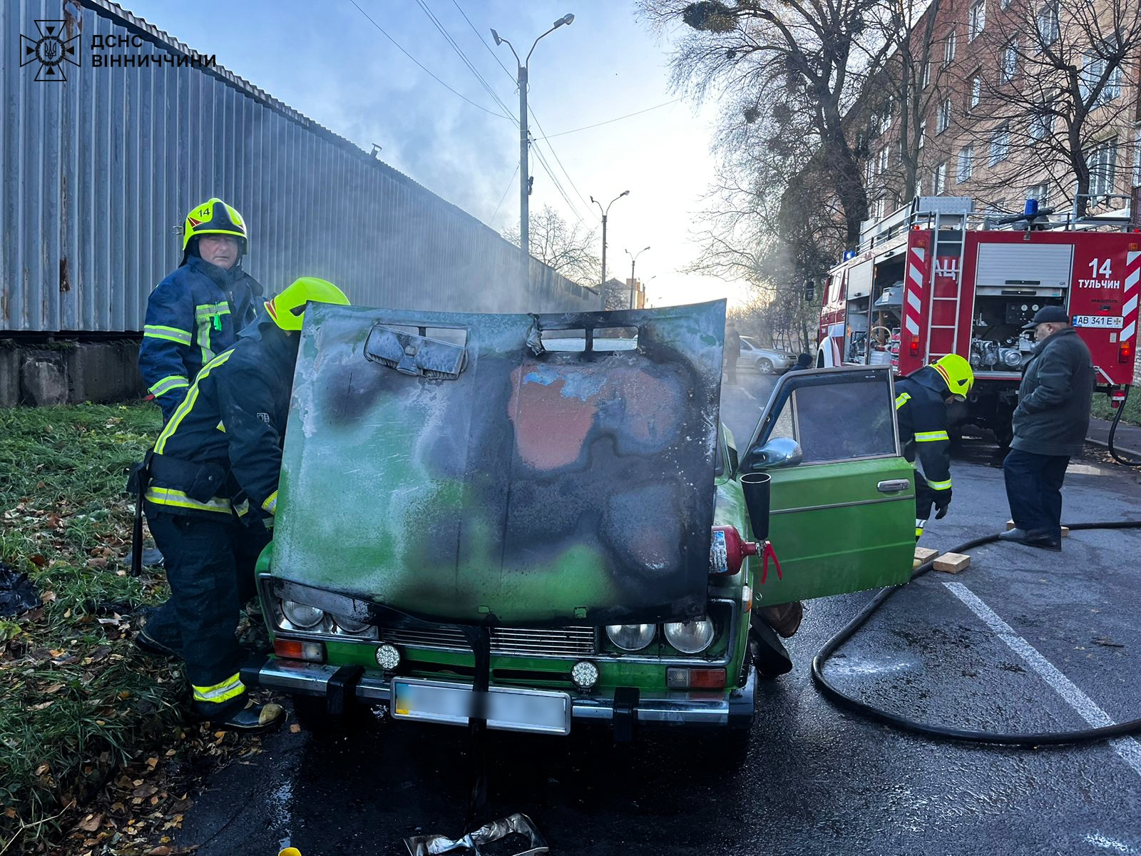 У Тульчині згорів легковий автомобіль