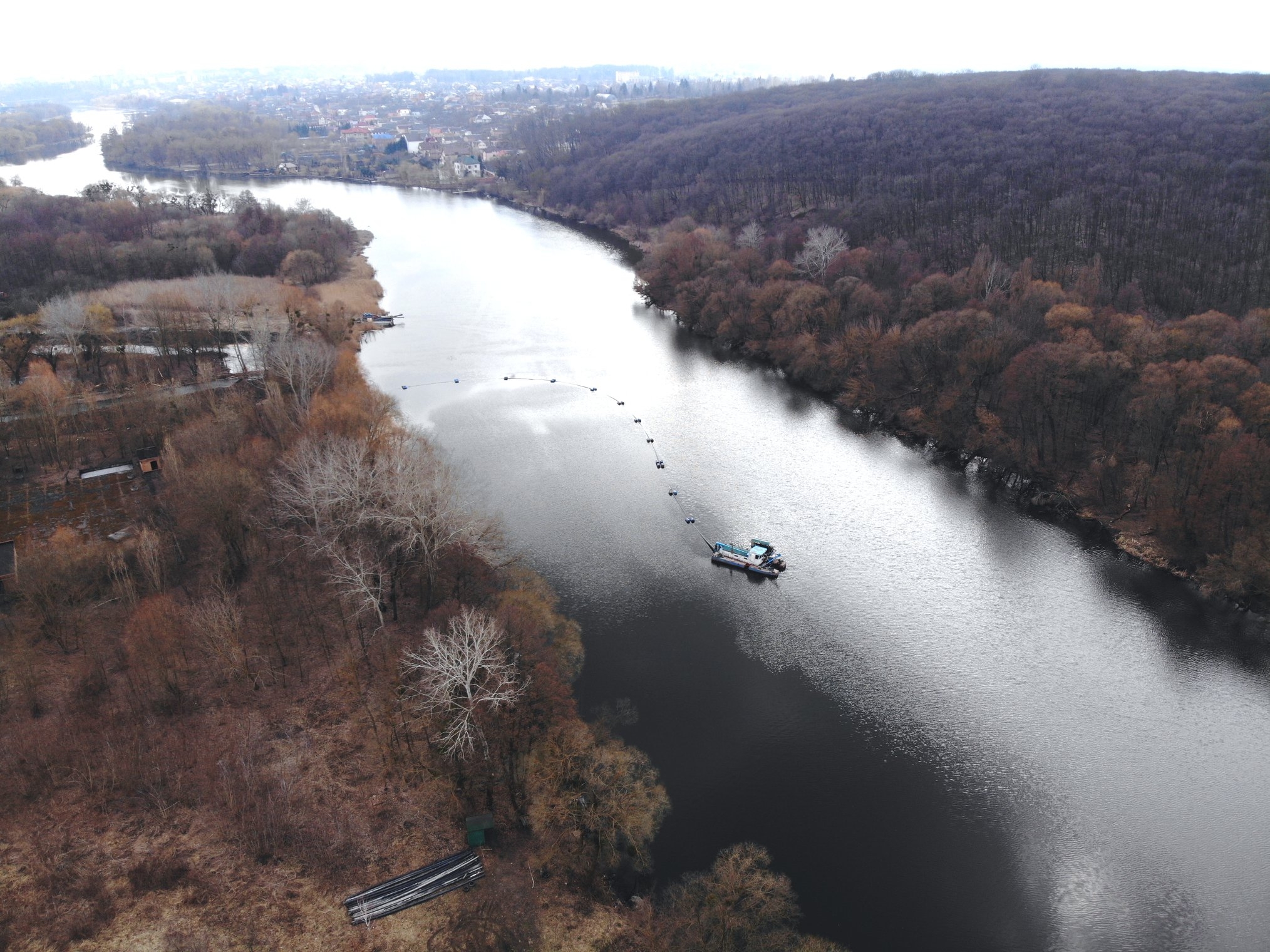 У Вінниці відновили роботи по очищенню русла Південного Бугу