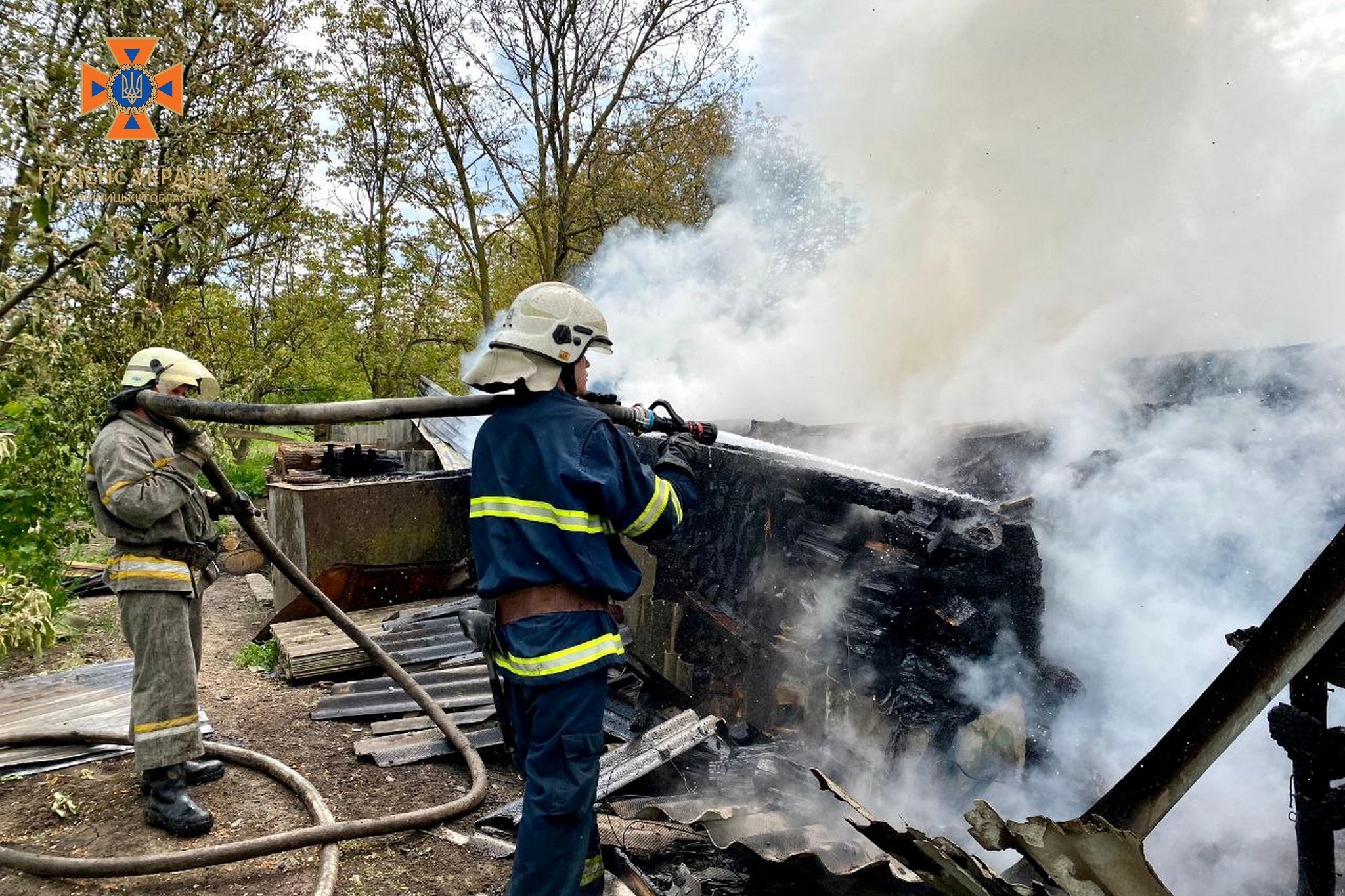 В Ольгополі згорів житловий будинок, кухня, гараж та піднавіс із дровами