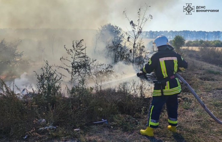 Рятувальники Вінниччини ліквідували 50 пожеж - горіло у всіх районах області