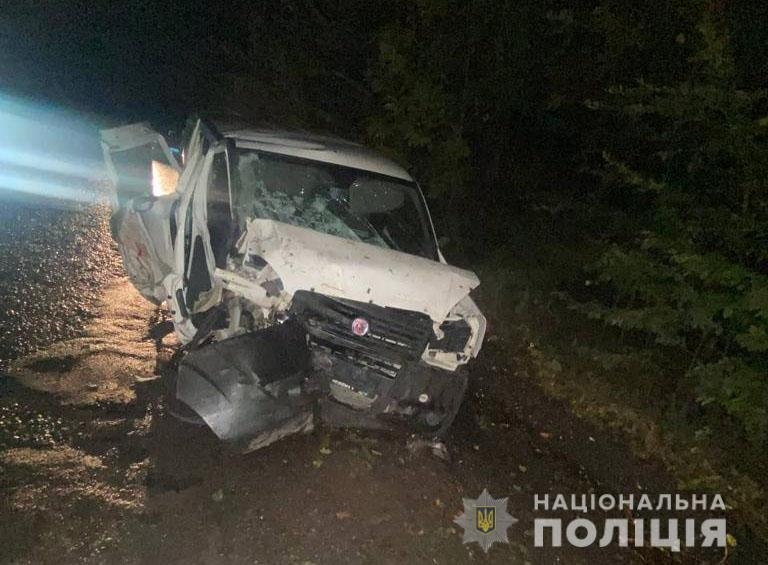 На Вінниччині автомобіль в’їхав у дерево: четверо людей у лікарні