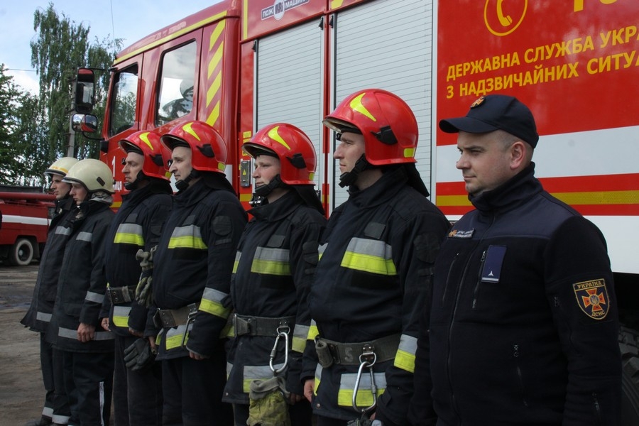 Вінницькі вогнеборці гасили "пожежу" на території Стрижавської колонії